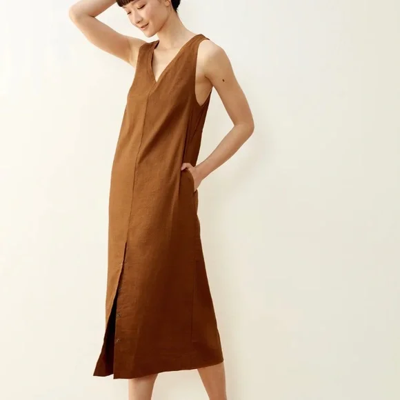 EUC Aday Free Float linen dress, XS - Picture 3 of 9